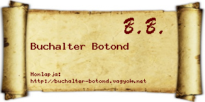 Buchalter Botond névjegykártya